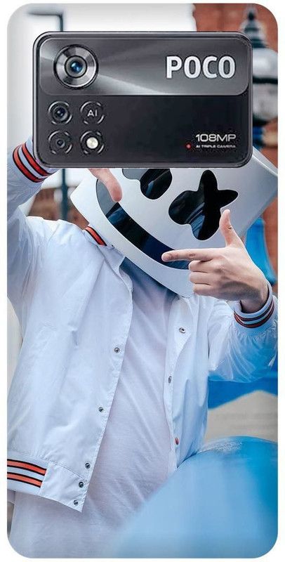 play fast Back Cover for POCO X4 Pro 5G, MARSHMELLOW, MUSIC, LOVER  (White, Hard Case, Pack of: 1)
