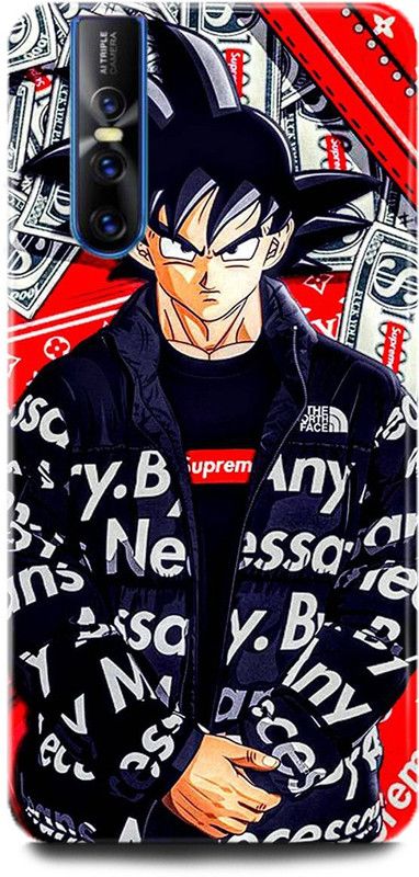 INDICRAFT Back Cover for Vivo V15 Pro, Vivo 1818, Supreme Goku, Printed  (Multicolor, Shock Proof, Pack of: 1)