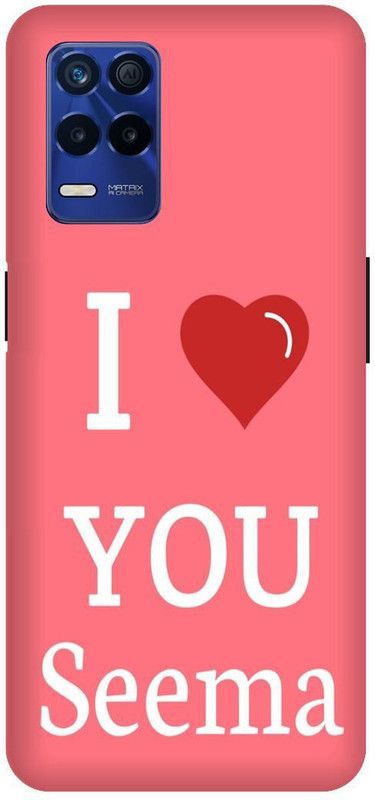 Bluvver Back Cover for Realme 8s 5G , RMX3381, Printed I Love U Seema Back Cover  (Multicolor, Hard Case, Pack of: 1)