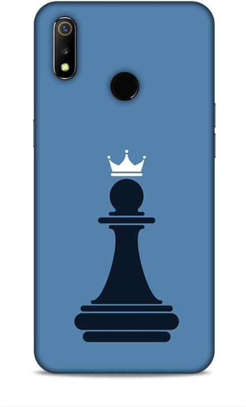 Keviv Back Cover for Realme 3, Realme 3i  (Blue, 3D Case, Pack of: 1)