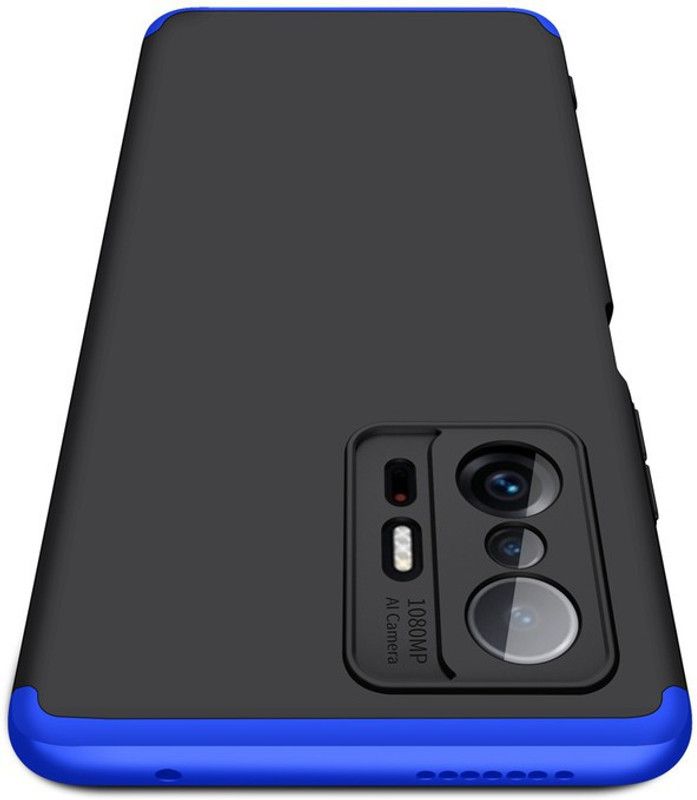 Glaslux Front & Back Case for Xiaomi Mi 11T 5G  (Blue, Camera Bump Protector, Pack of: 1)