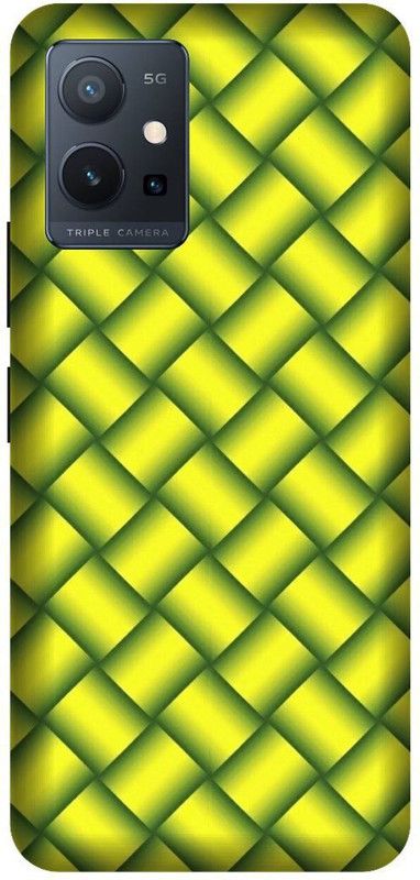 VS PRINT LINK Back Cover for VIVO T1 (5G) , V2141 , LOVE, ABSTRACT, women,Texture,  (Yellow, Hard Case, Pack of: 1)