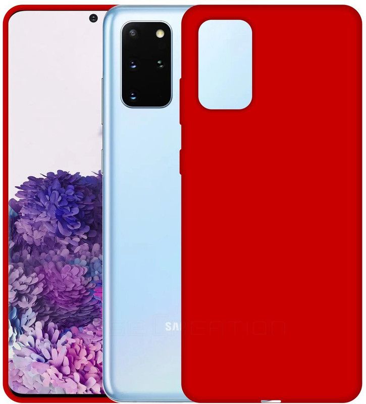 Pro Designer Back Cover for New Samsung Galaxy S20 Plus (2020) Soft Back Case Fashion Velvet Cover  (Red, Grip Case)