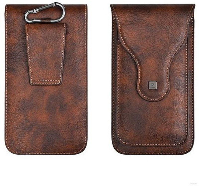 Elica Pouch for Xiaomi Redmi 8A Dual  (Brown, Holster, Pack of: 1)