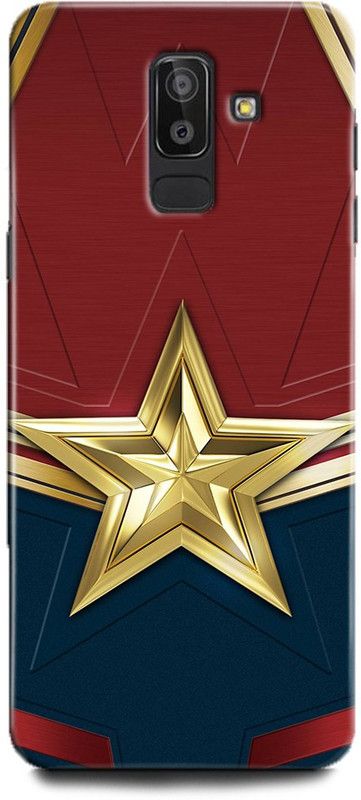 Afterglow Back Cover for SAMSUNG Galaxy J8 CAPTAIN MARVEL, MOVIE, MARVEL COMICS, SUPERHERO, AVENGERES  (Multicolor, Shock Proof, Pack of: 1)