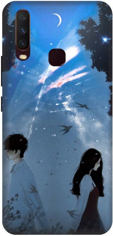 URCHIN Back Cover for vivoY12Anime, Love, Couple, Your Name, Anime couple  (Multicolor, Shock Proof, Pack of: 1)