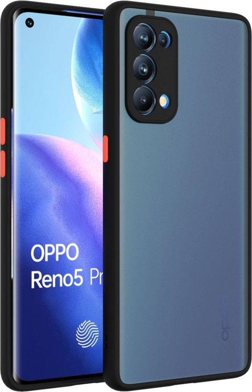 Mozo Back Cover for Oppo Reno5 Pro  (Black, Grip Case)