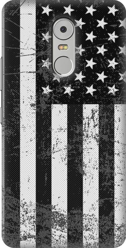 Lilliput Back Cover for Lenovo K6 Note  (Black, White, Pack of: 1)