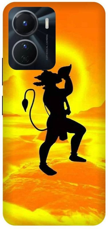 FRONK Back Cover for vivo Y16, V2204, HANUMAN, JI, JAI,SHREE, RAM  (Yellow, Hard Case, Pack of: 1)