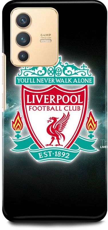 DIKRO Back Cover for Vivo V23 Pro 5G, V2132, LIVERPOOL SLOGAN, LOGO, FOOTBALL, YOUWILLNEVERWALKALONE  (Multicolor, Hard Case, Pack of: 1)