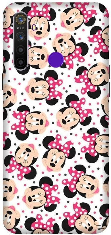 URCHIN Back Cover for Narzo 10 minnie mouse, mickey mouse, cartoon, funny, cute, love, Disney  (Multicolor, Shock Proof, Pack of: 1)