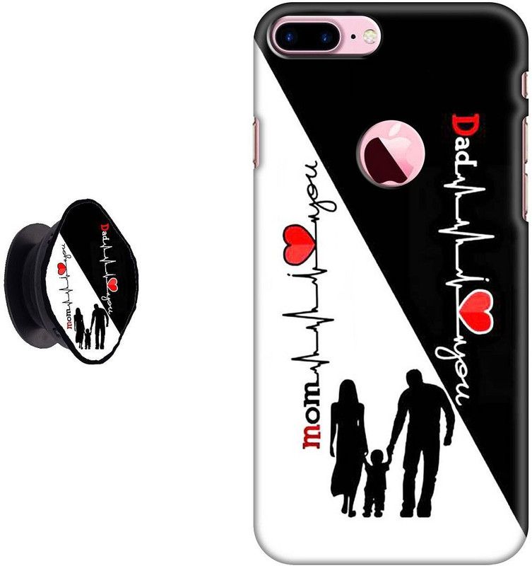 Hello Case Back Cover for Apple iPhone 8 Plus  (Multicolor, Cases with Holder, Pack of: 2)