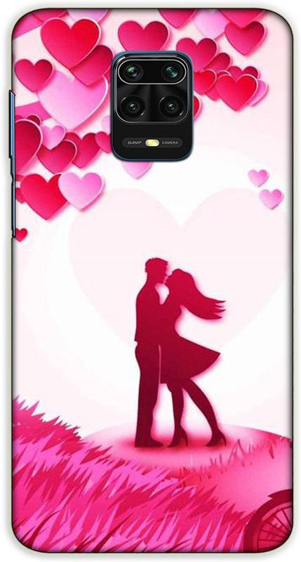 iprinto Back Cover for Redmi Note 10 Lite, Mi Redmi Note 9 Pro Love Boy And Girl Back Cover  (Pink, Hard Case, Pack of: 1)