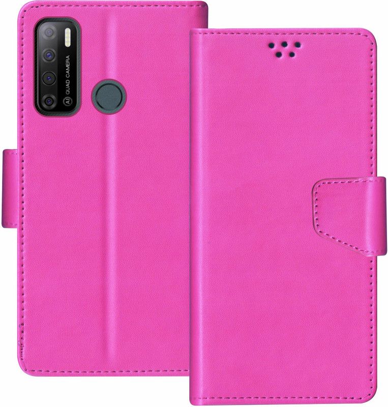 SBMS Flip Cover for Tecno Spark Power 2, Tecno Spark Power 2 Air  (Pink, Shock Proof, Pack of: 1)