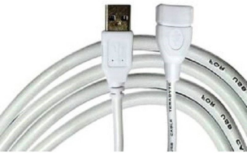 GIPTIP Micro USB Cable 4.15 m USB Ext 4.15 Meters High Quality  (Compatible with Computer, White, One Cable)