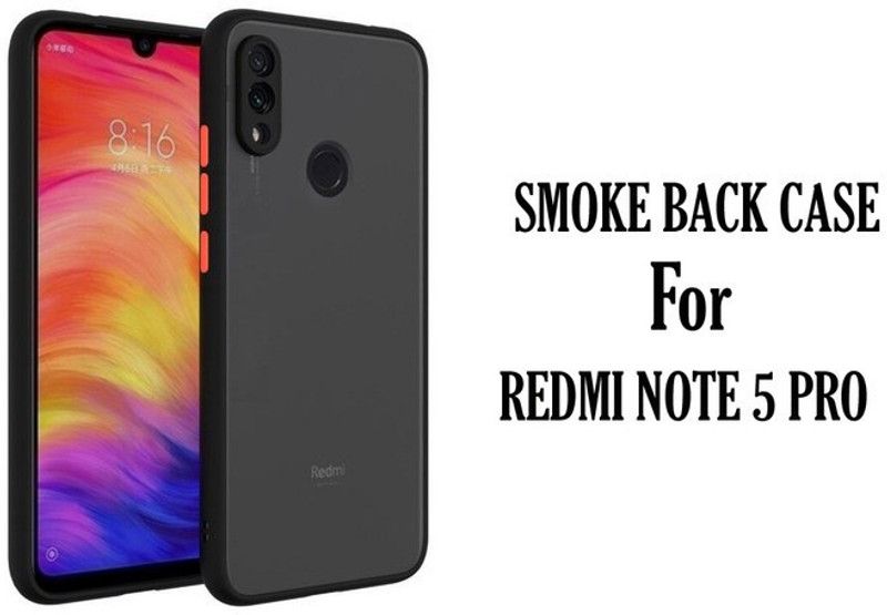 GOLDDUST Back Cover for Mi Redmi Note 5 Pro  (Black, Flexible)