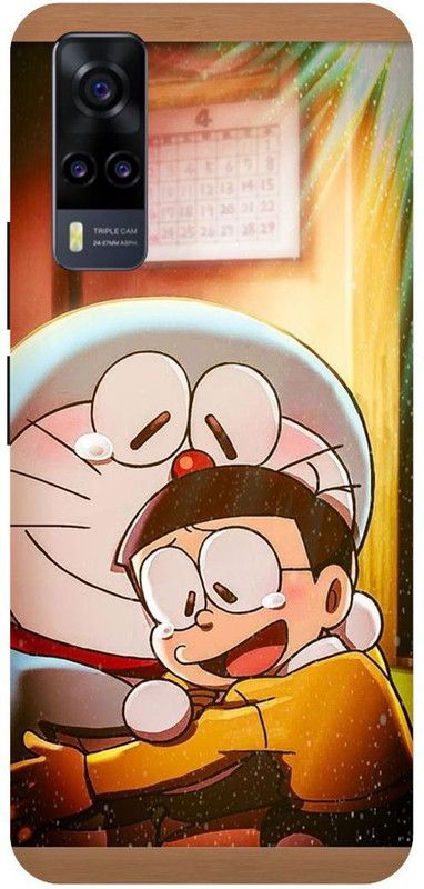 THE NARAYANA COLLECTIONS Back Cover for VIVO Y51 (2020)- V2030-DORAMON,NOBITA,FRIENDS,DOSTI  (Multicolor, Hard Case, Pack of: 1)