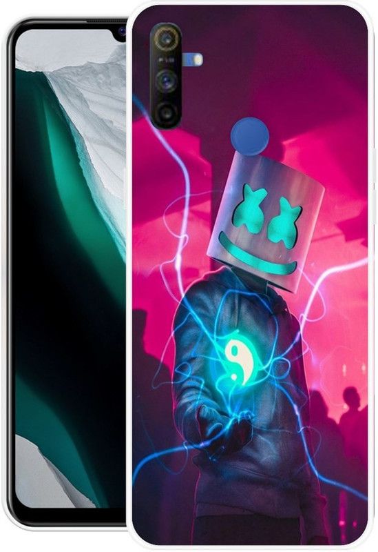 NEVYZAP Back Cover for Realme Narzo 20A  (Multicolor, Grip Case, Silicon, Pack of: 1)