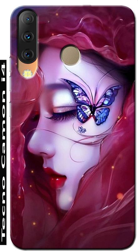 BIVAX Back Cover for TECNO CAMON i4  (Maroon, Pink, Grip Case, Silicon)