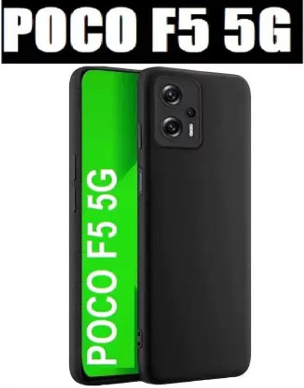 filbay Front & Back Case for Poco F5 5G  (Black, Shock Proof, Silicon, Pack of: 1)
