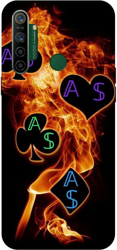 THESTONEWELL Back Cover for REALME 5 A letter,A name A word    (Multicolor, Waterproof, Pack of: 1)