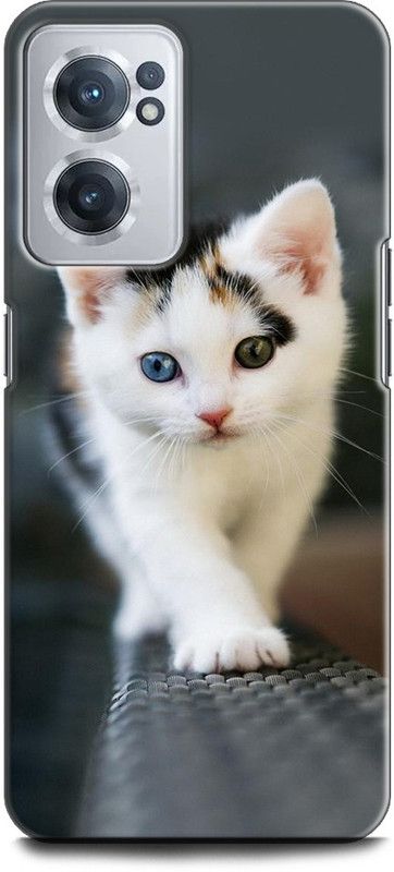 KEYCENT Back Cover for OnePlus Nord CE 2 5G CAT, WHITE CAT, CUTE CATE, LITTILE CAT, BLUE EYES CAT  (Multicolor, Shock Proof, Pack of: 1)