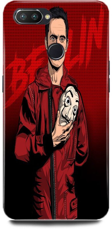 JUGGA Back Cover for OPPO F9 Pro, CPH1823, BERLIN, MONEY, HEIST, ACTOR  (Red, Hard Case, Pack of: 1)