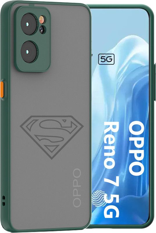 Lilliput Back Cover for RENO 7 5G  (Green)