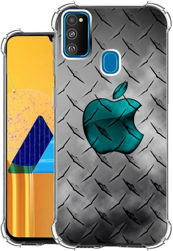 Snazzy Back Cover for samsung galaxy m30s  (Silver, Shock Proof, Silicon, Pack of: 1)
