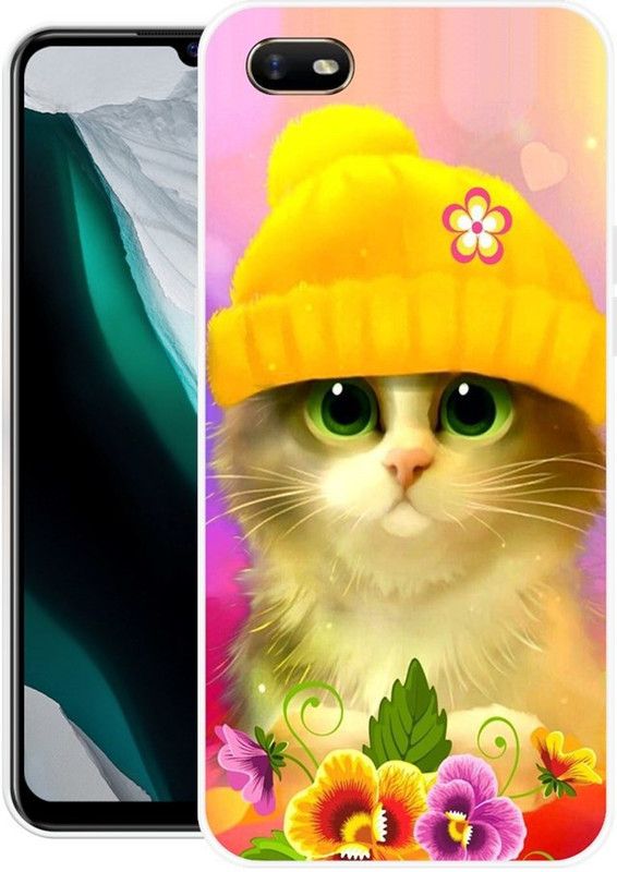SIMAWAT Back Cover for Oppo A1k, Realme C2  (Multicolor, Grip Case, Silicon)
