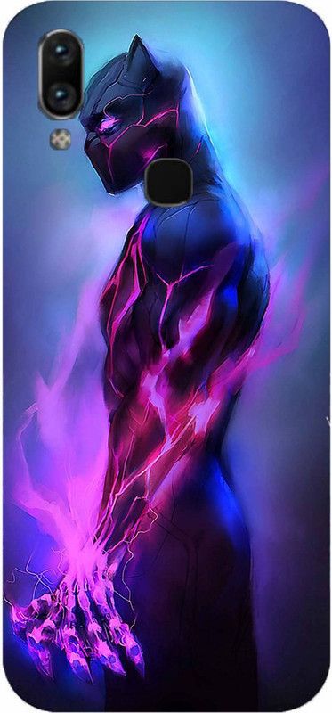 NDCOM Back Cover for Vivo Y93 Avengers End Game Black Panther Printed  (Multicolor, Hard Case, Pack of: 1)