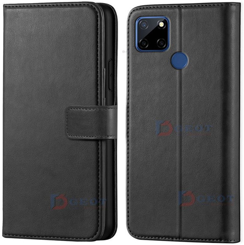 ponyta Flip Cover for Realme C25s  (Black, Dual Protection, Pack of: 1)