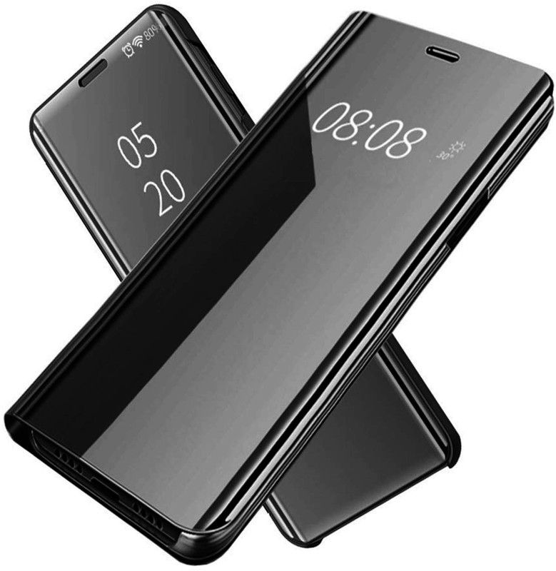 Shopsji Flip Cover for Samsung Galaxy M11,Luxury Mirror Flip cover with Clear View for Samsung Galaxy M11  (Black, Magnetic Case, Pack of: 1)