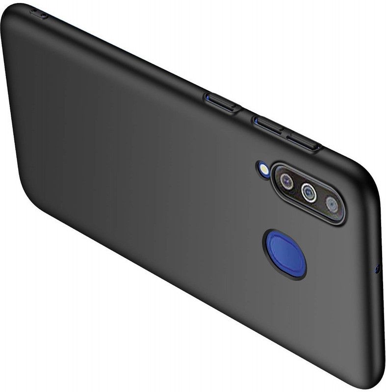 CELLCAMPUS Back Cover for Vivo Y19  (Black, Grip Case, Pack of: 1)