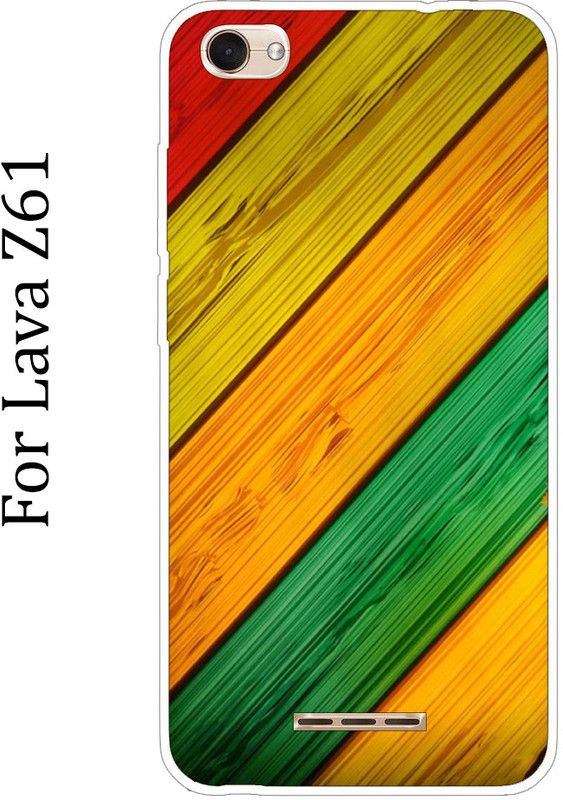 Anami Back Cover for Lava Z61  (Multicolor, Grip Case, Silicon, Pack of: 1)
