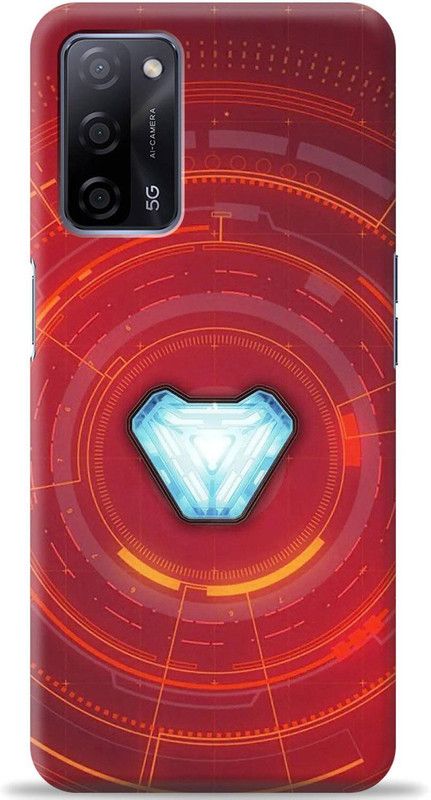 Crafter Back Cover for Oppo A53s  (Red, Shock Proof, Pack of: 1)