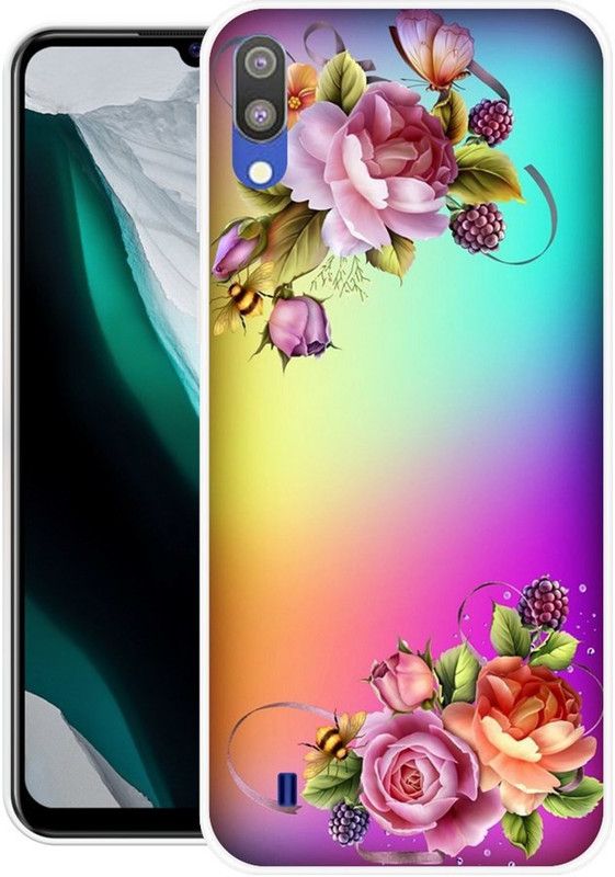 SIMAWAT Back Cover for Samsung Galaxy M10  (Multicolor, Grip Case, Silicon, Pack of: 1)