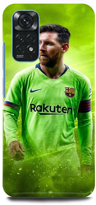 play fast Back Cover for Redmi Note 11S LIONEL, MESSI, FOOTBALL, PLAYER  (Green, Hard Case, Pack of: 1)