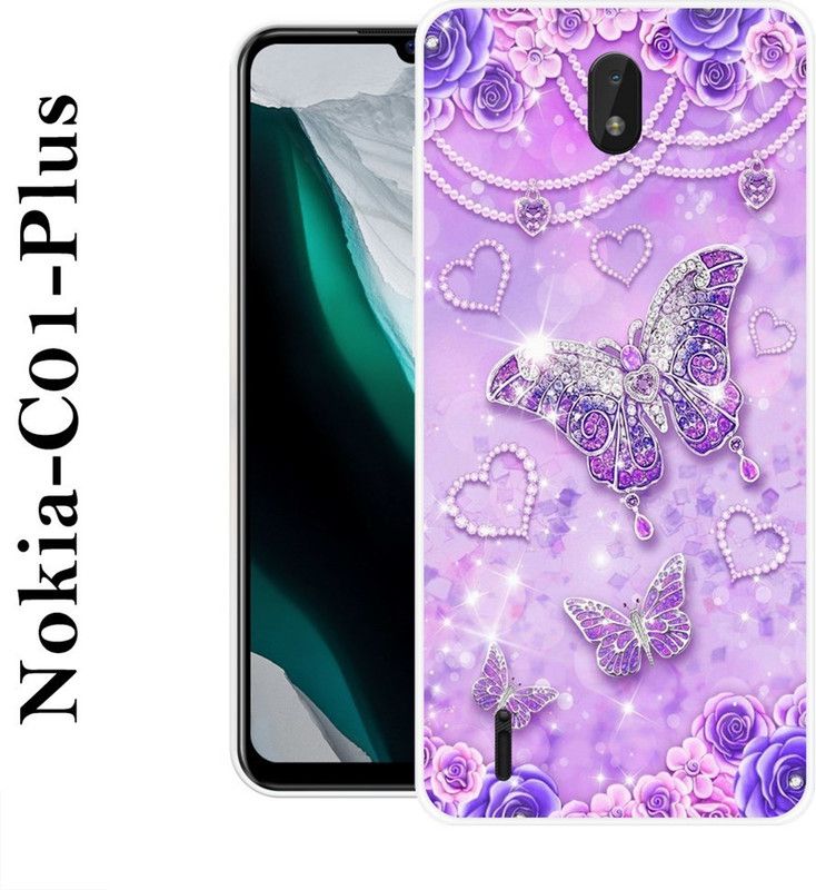REDFLY Back Cover for Nokia C01 Plus  (Purple, Silicon)
