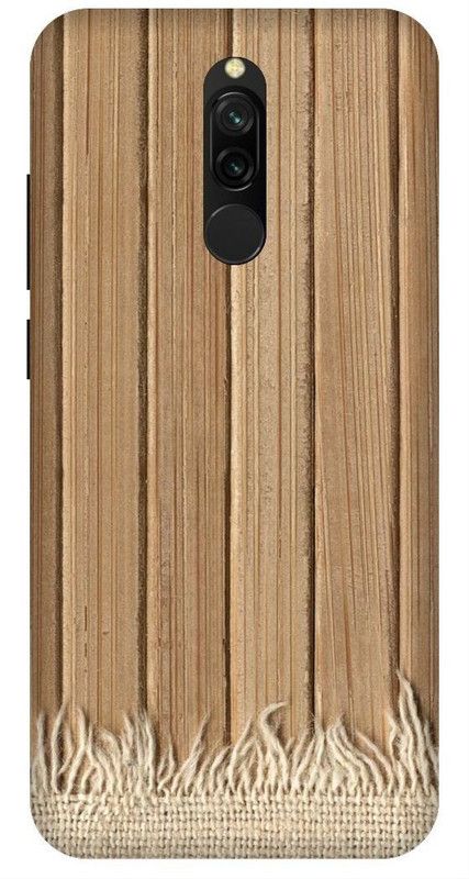 SSMORYA Back Cover for Mi Redmi 8 Wood Texture Printed Back Cover  (Multicolor, Waterproof, Pack of: 1)