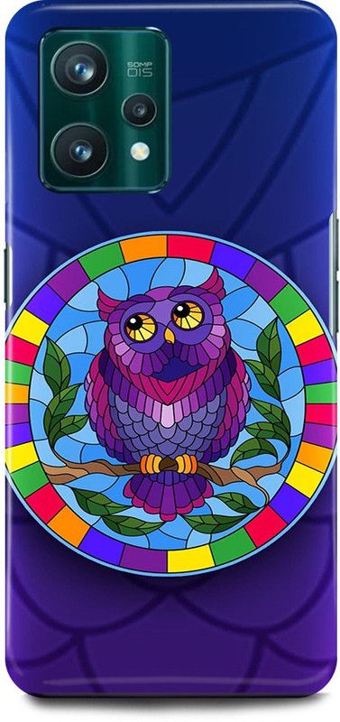 play fast Back Cover for realme 9i, RMX3491 TRIPPY, OWL, NIGHT, WATCH, BEOGRAD, ABEJ  (Purple, Hard Case, Pack of: 1)