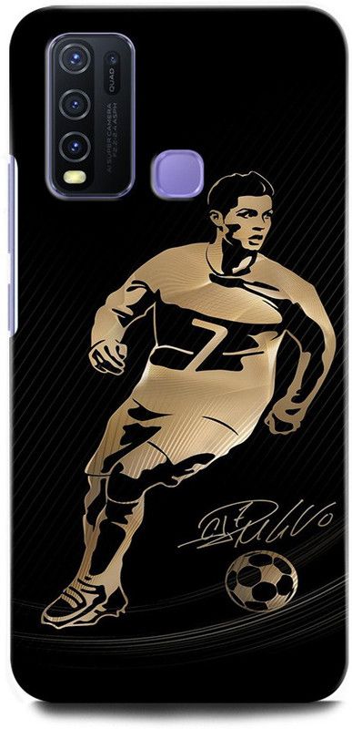 GRAFIQE Back Cover for Vivo Y50 1935 CRISTIANO RONALDO, RONALDO 7, CR, 7, FOOTBALL, SPORTS  (Multicolor, Shock Proof, Pack of: 1)