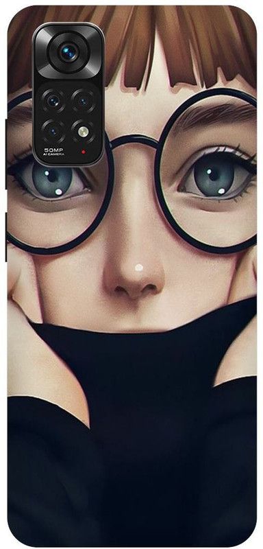THE NARAYANA COLLECTIONS Back Cover for REDMI NOTE 11s-CUTE,GIRL,ATTITUDE,CARTOON,FUNKY  (Multicolor, Hard Case, Pack of: 1)