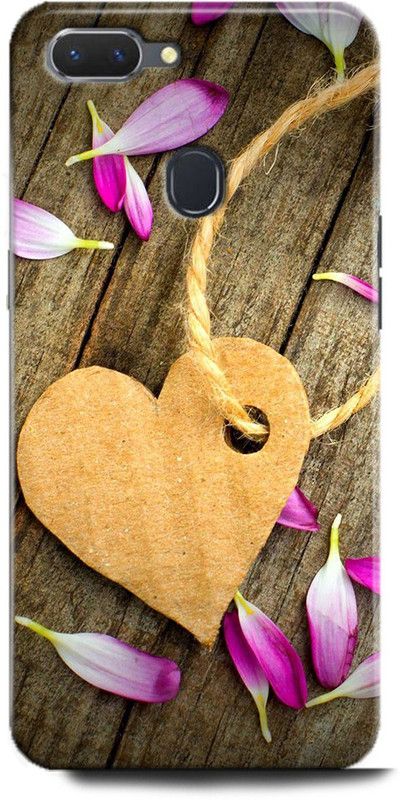 INDICRAFT Back Cover for Realme U1 WOODEN HEART, LOVE, WOOD, ABSTRACT ART  (Multicolor, Hard Case, Pack of: 1)