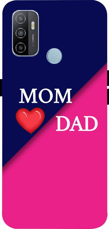 LIKELOOK Back Cover for Oppo A53 2020, Oppo A33 2020, ( Mom Dad, Love Mom)  (Multicolor, Shock Proof, Pack of: 1)