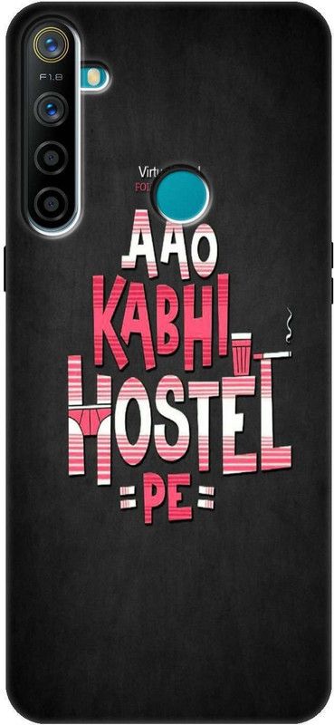 Buytrend Back Cover for Realme 5 Pro  (Black, Red, Silicon)