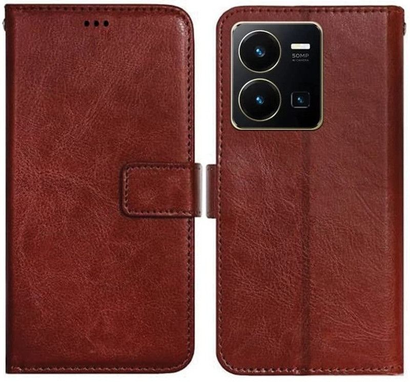 AmericHome Flip Cover for Vivo Y35, V2205  (Multicolor, Dual Protection, Pack of: 1)
