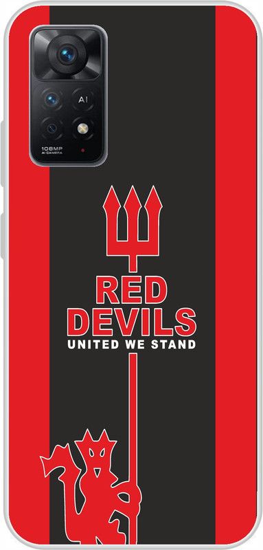 LoveCase Back Cover for Mi Redmi Note 11 Pro Plus 5G  (Red, Black, Silicon, Pack of: 1)