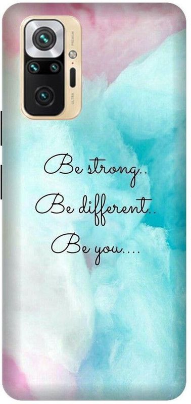 GRAFIQE Back Cover for REDMI Note 10 Pro Max M2101K6I BE STRONG, BE DIFFERENT, BE YOU  (Multicolor, Shock Proof)