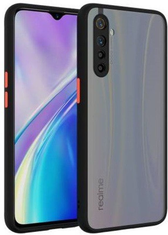Aurochs Back Cover for Realme XT, Frosted Smoke Case, Camera Protection  (Black, Camera Bump Protector, Pack of: 1)